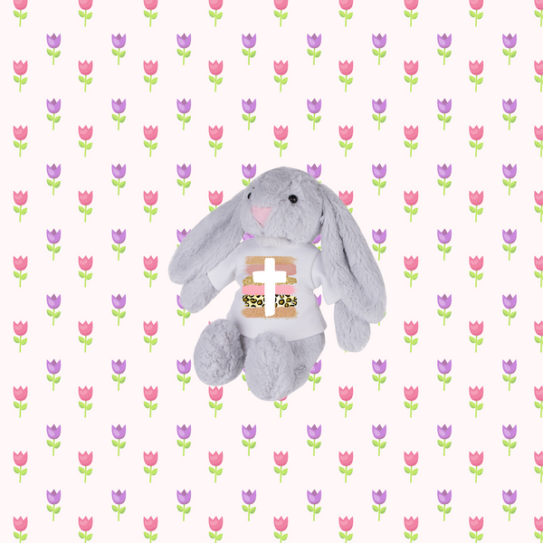 Plush Stuffed Bunny with Shirt