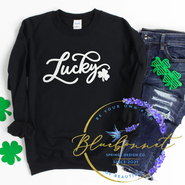 New Puff Print- Lucky Clover