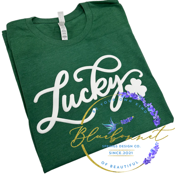 New Puff Print- Lucky Clover