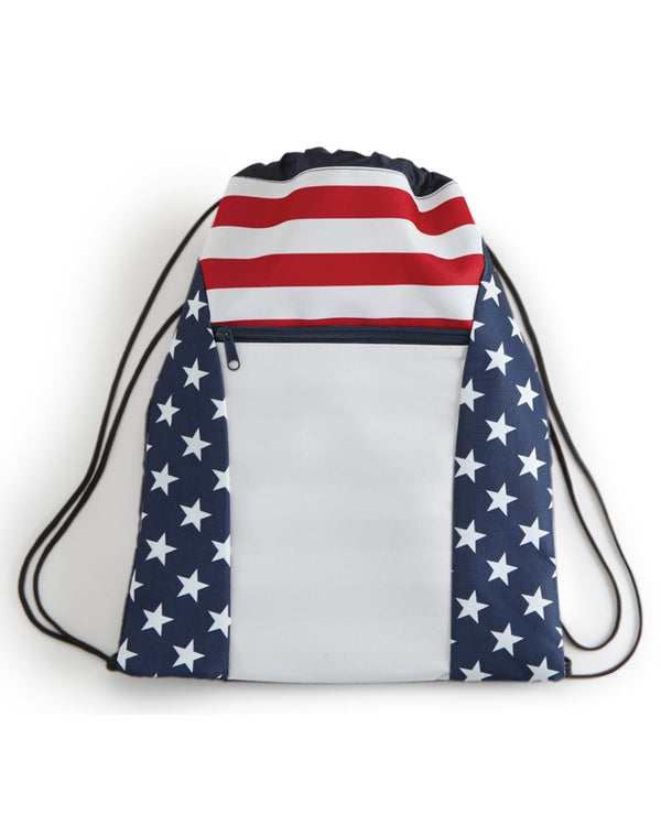 Americana Drawstring Backpack