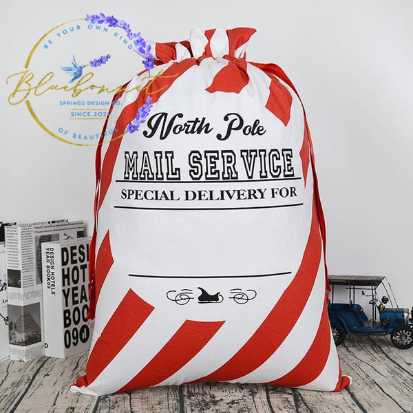 Candy Cane Santa Sack