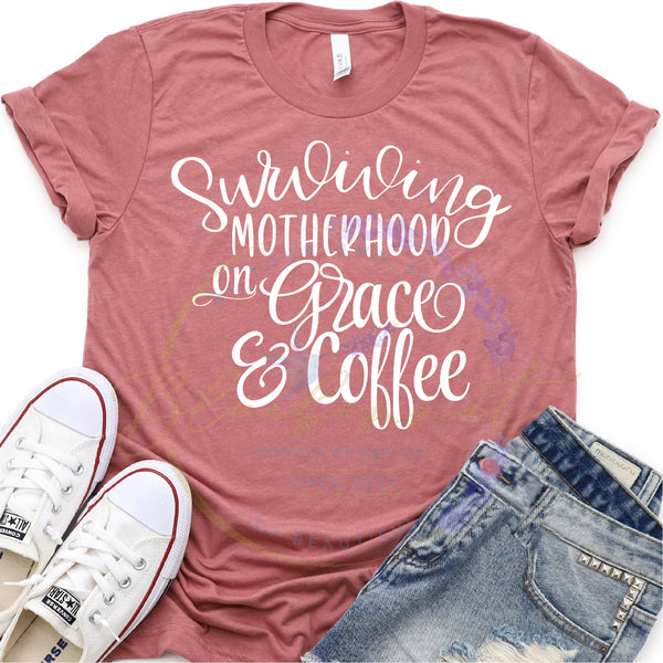 Surviving Motherhood on Grace & Coffee